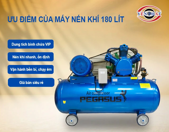 ưu điểm của máy nén khí 180 lít