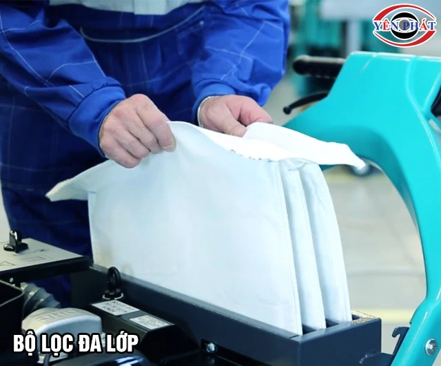 Bộ lọc xe quét rác nhà xưởng đẩy tay Kobra 550 EB