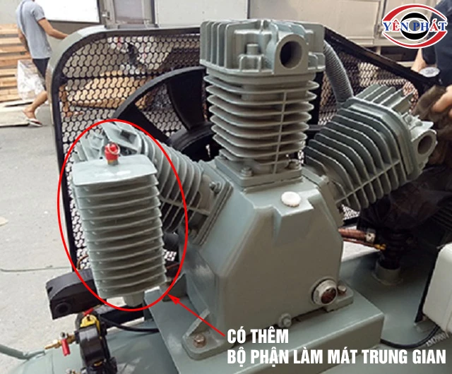 Cấu tạo máy nén khí 2 cấp