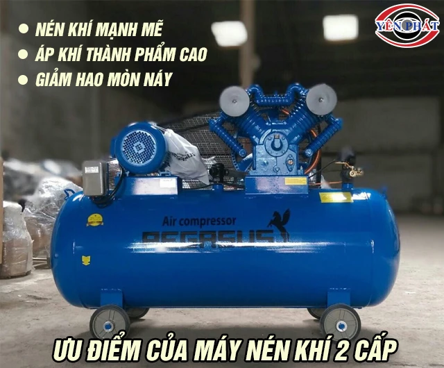 Ưu điểm máy nén khí 2 cấp