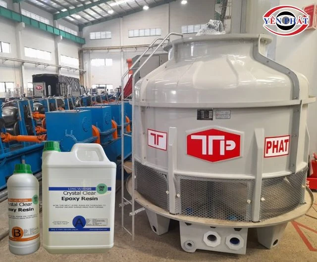 Cách dùng keo dán tháp giải nhiệt hiệu quả