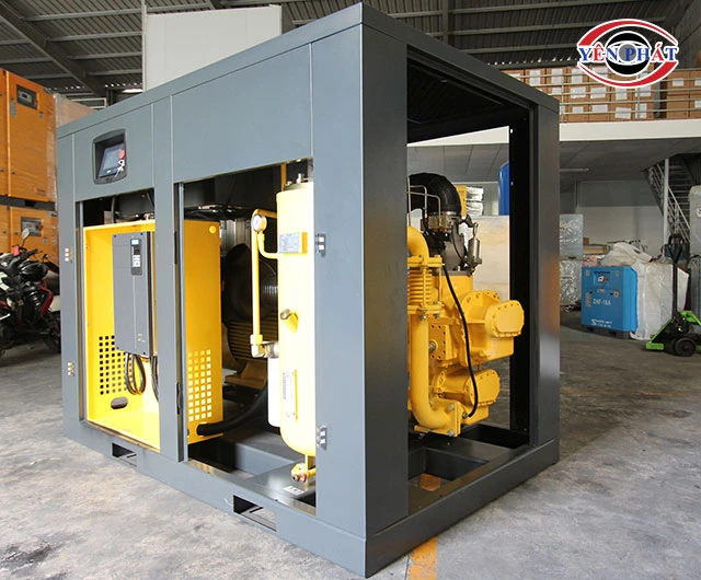 máy nén khí trục vít 2 cấp