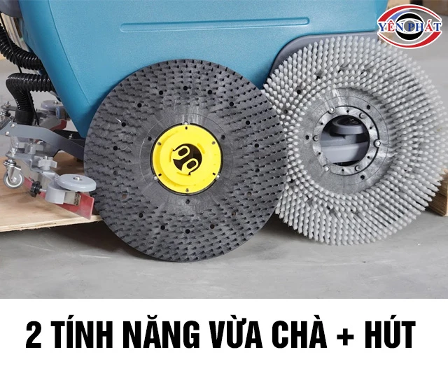 2 tính năng máy chà sàn công nghiệp liên hợp Kumisai KMS 65C