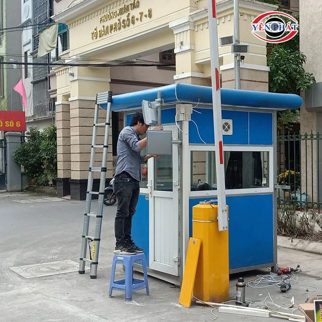 Test thử hoạt động của barie sau khi lắp đặt