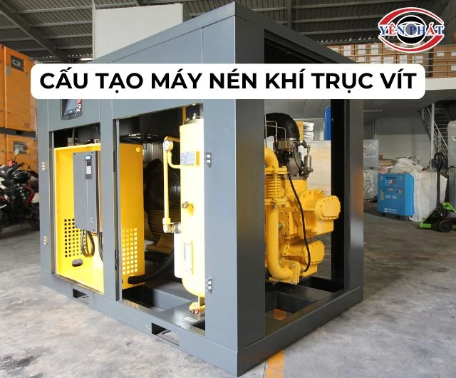 Máy nén khí trục vít là gì? Cấu tạo & Nguyên lý vận hành