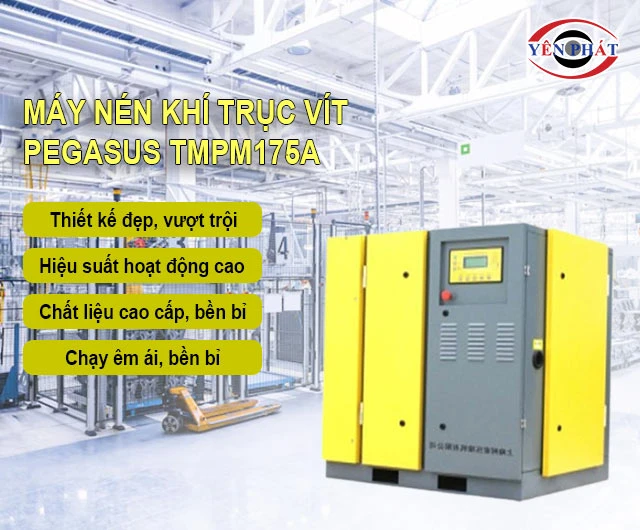 ưu điểm của Máy nén khí trục vít Pegasus TMPM175A