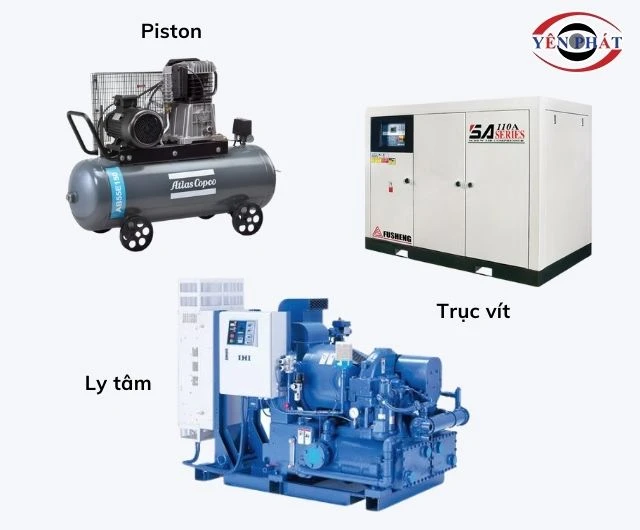 Có 3 loại máy nén khí phổ biến