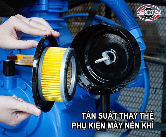 tần suất thay thế phụ kiện máy nén khí