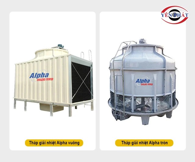 phân loại tháp giải nhiệt Alpha theo kiểu dáng