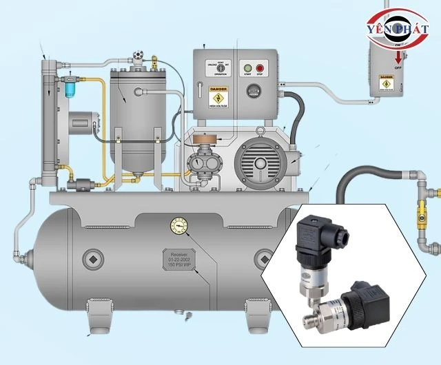 Cảm biến áp suất máy nén khí có vai trò quan trọng