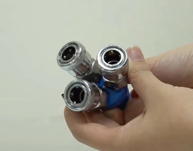 3 đầu kết nối của cút nối nhanh 3 đầu