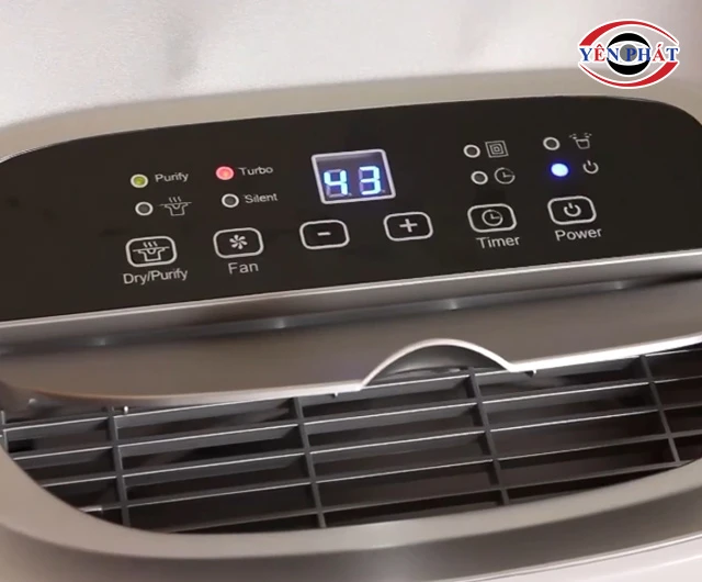 bảng điều khiển của máy hút ẩm FujiE HM-918EC