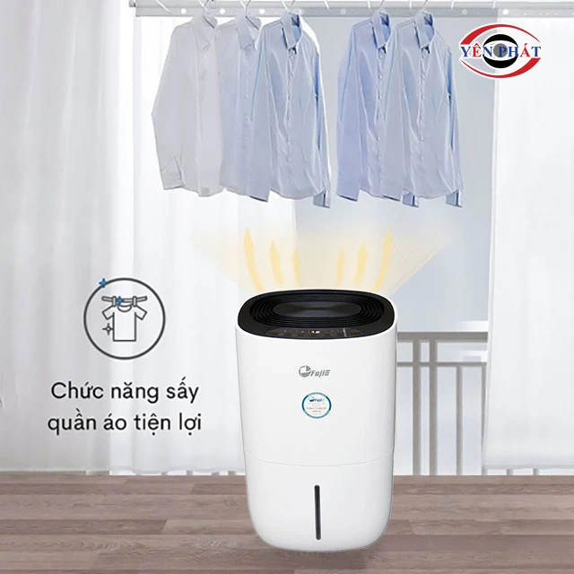 máy hút ẩm FujiE HM-912EC-N sấy quần áo