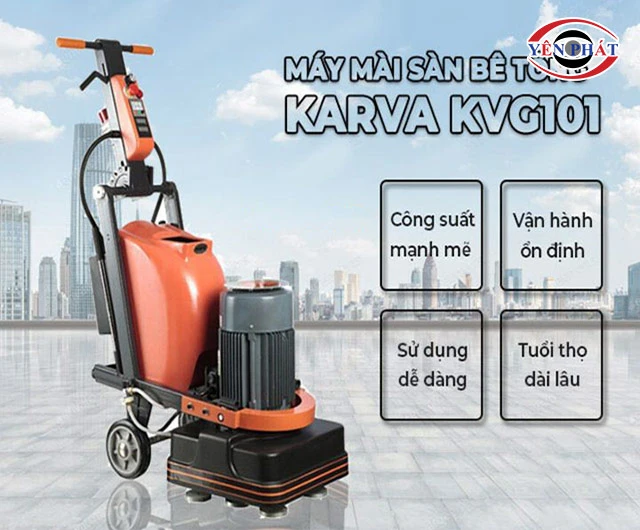 ưu điểm của máy mài sàn bê tông Karva KVG101