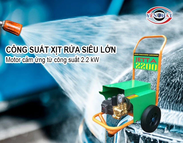công suất của máy rửa xe Jetta JET2200 