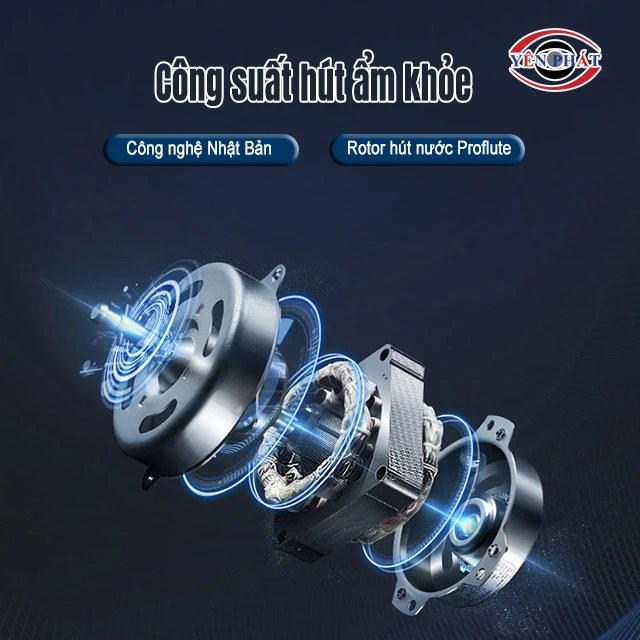 động cơ máy hút ẩm rotor FujiE HM-WKM-550M