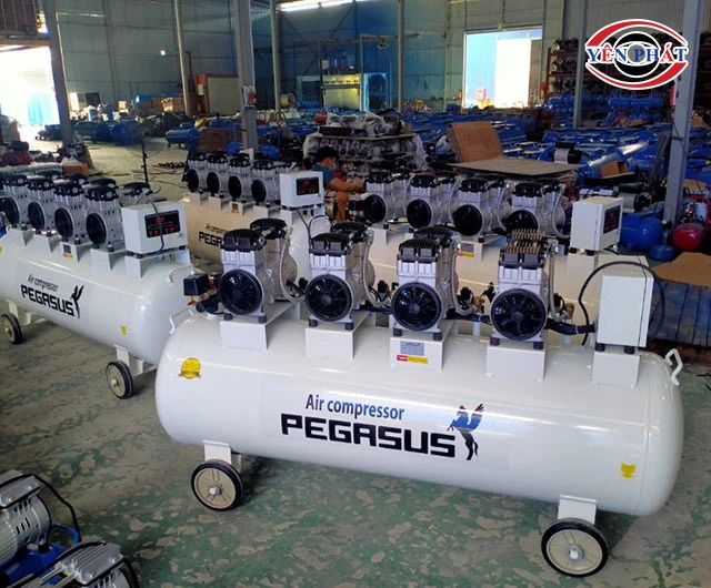 Máy khí nén không dầu.