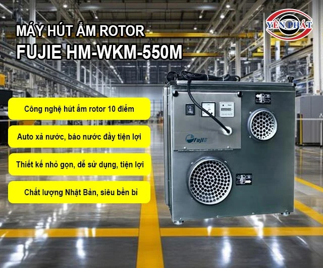 ưu điểm của máy hút ẩm rotor FujiE HM-WKM-550M