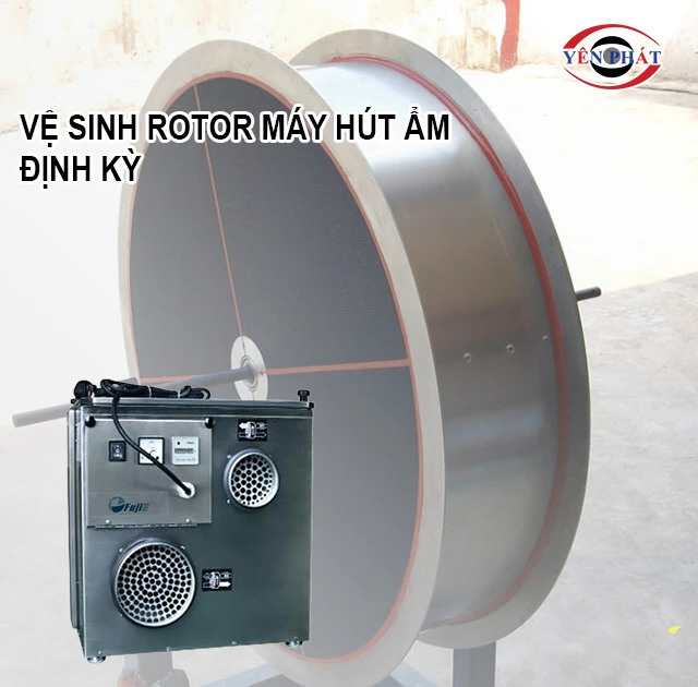 vệ sinh rotor máy hút ẩm rotor FujiE HM-WKM-550M