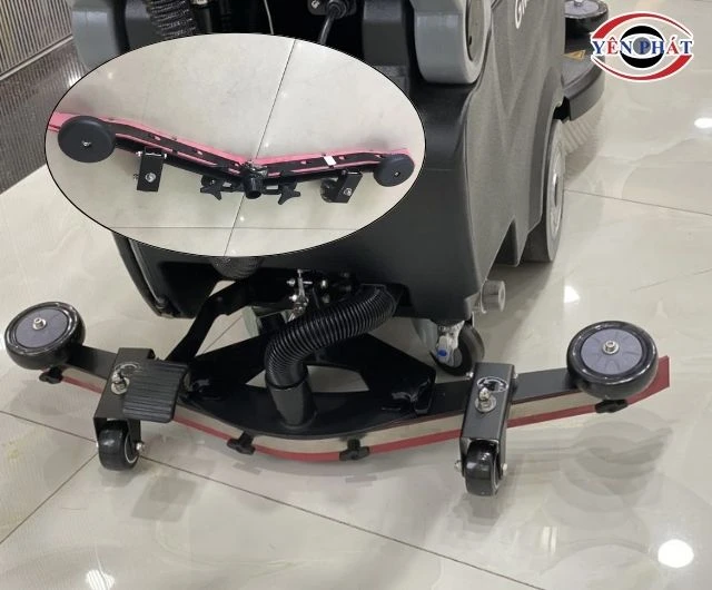 Lá cao su hút nước máy chà sàn liên hợp gom sạch nước