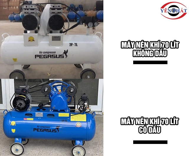 Phân loại máy nén khí 70 lít