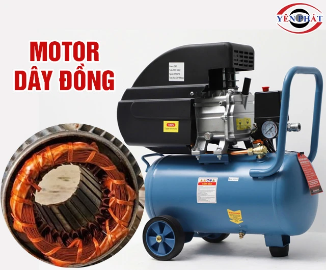 Motor dây đồng máy nén khí 24L