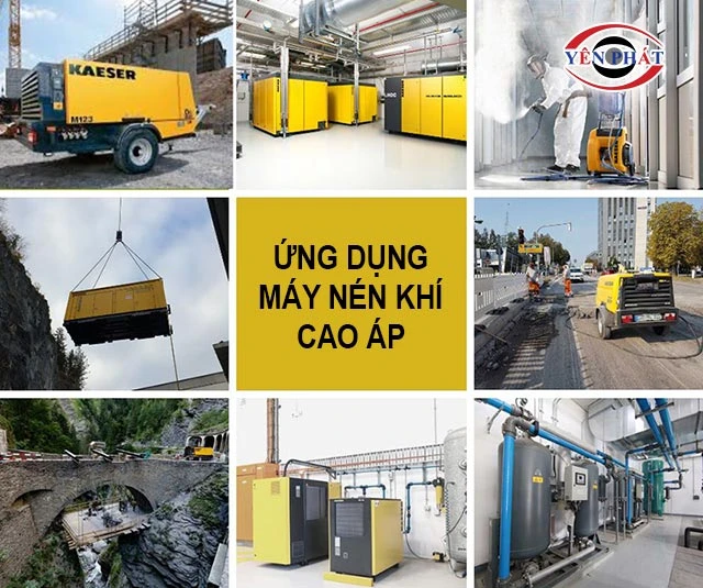 Ứng dụng của máy nén khí cao áp