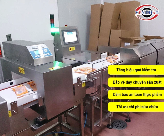 Lợi ích khi của máy dò kim loại Ishida