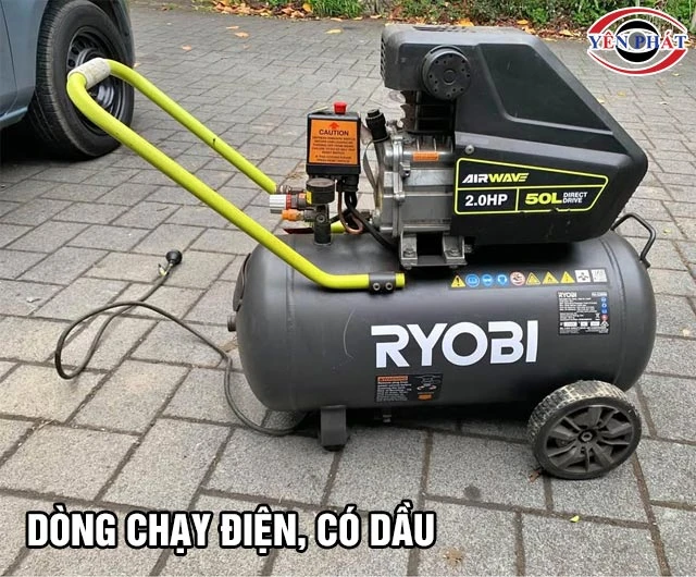 Máy nén khí Ryobi chạy điện có dầu
