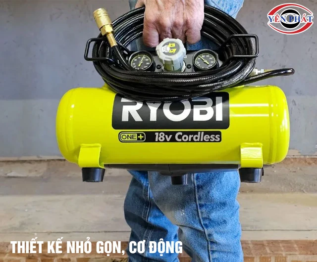 Máy nén khí Ryobi cơ động
