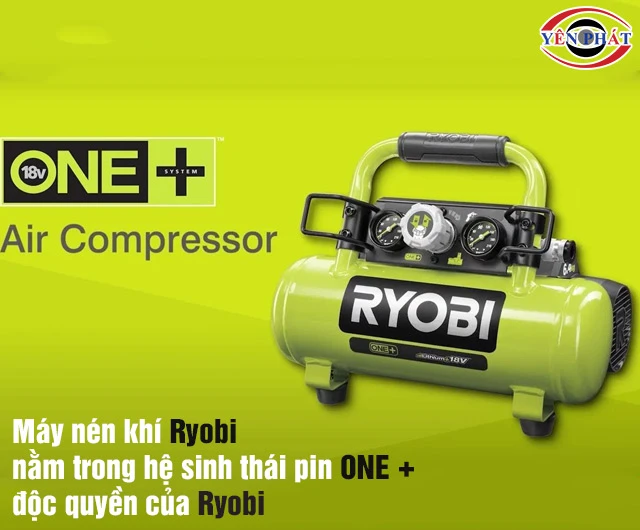 Máy nén khí Ryobi dùng pin