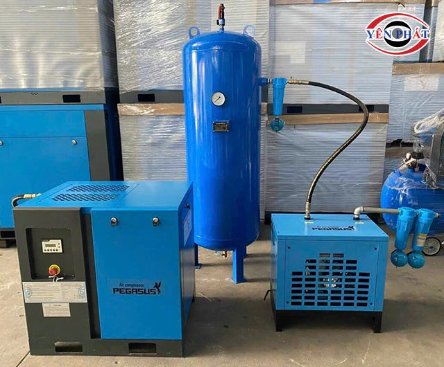 máy nén khí trục vít vận hành êm ái