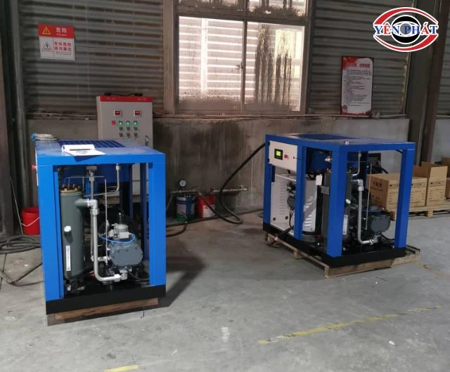 Máy nén khí trục vít không dầu nạp khí nhanh