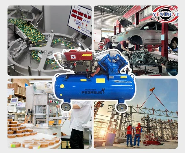 Ứng dụng của máy khí nén Diesel 
