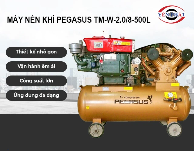 ưu điểm của máy nén khí Pegasus TM-W-2.0/8-500L