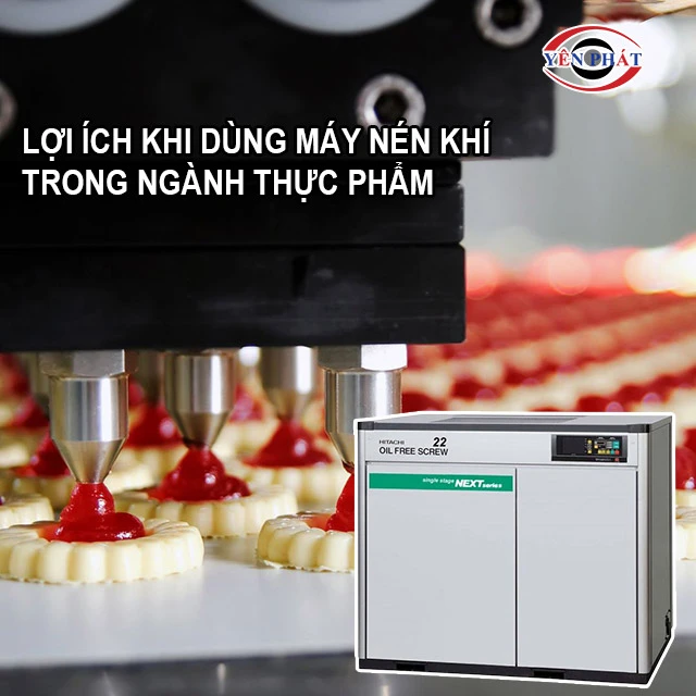 Lợi ích khi dùng máy nén khí trong ngành thực phẩm