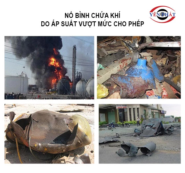 Nổ bình chứa khí nén