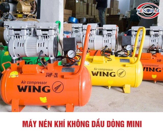 giá máy nén khí Wing không dầu