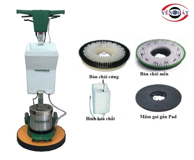 Máy chà sàn Cleanmaid T450 cầm tay tiện lợi