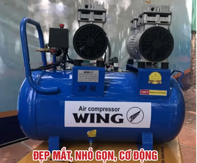 máy nén khí Wing nhỏ gọn, đẹp mắt