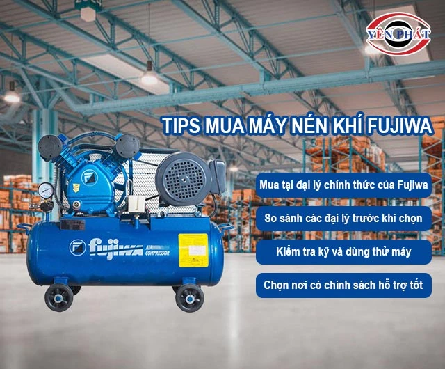 tips chọn mua máy nén khí Fujiwa
