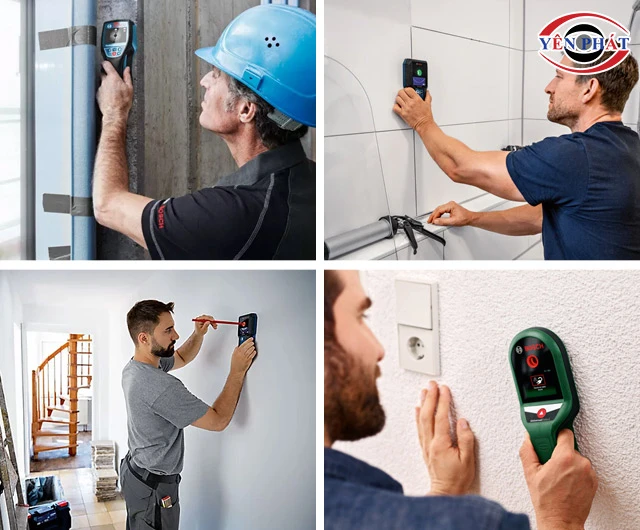 Ứng dụng máy dò kim loại Bosch