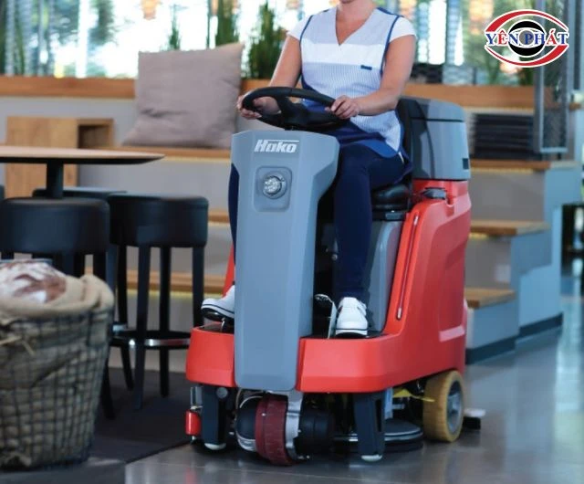 Cách hoạt động của máy chà sàn Hako