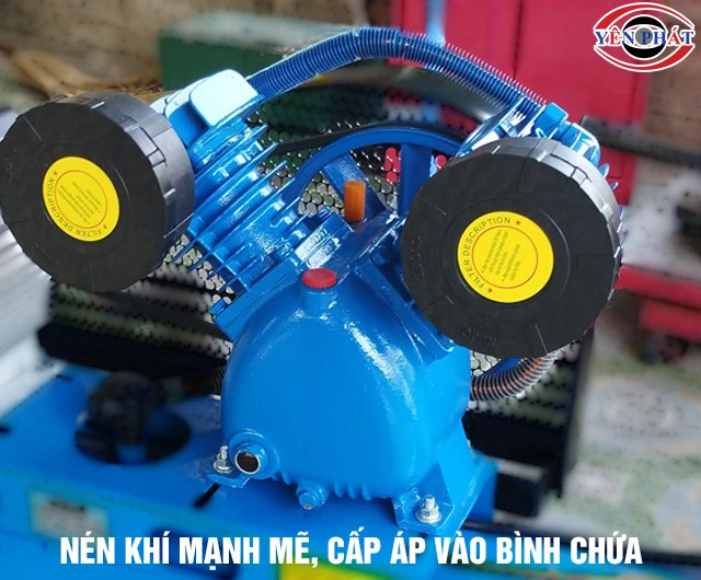 Đầu máy nén khí 2 piston mạnh mẽ