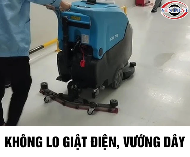 Máy chà sàn pin an toàn khi dùng