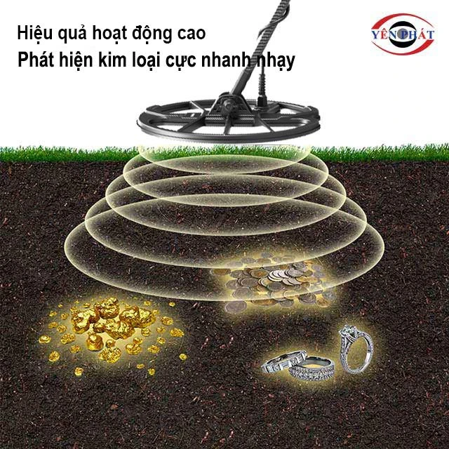 Hiệu quả hoạt động máy rà kim loại dưới lòng đất cao