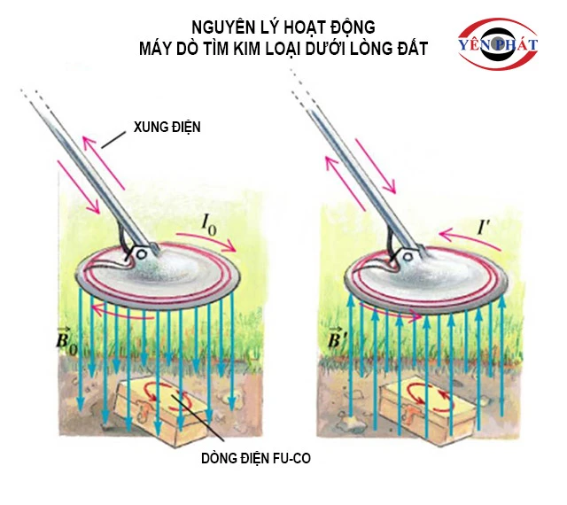 Nguyên lý máy dò tìm kim loại dưới lòng đất