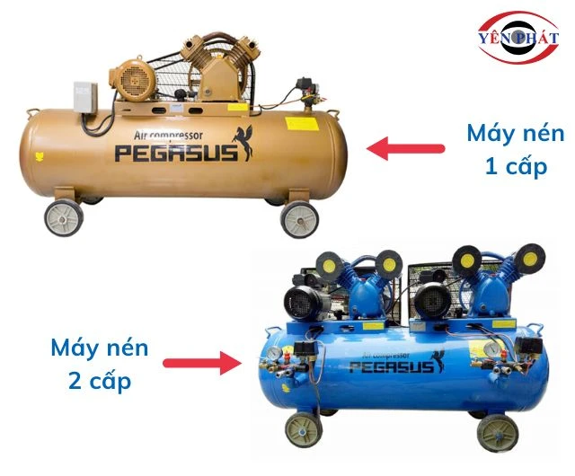 Phân loại máy nén khí Pegasus dựa vào áp suất
