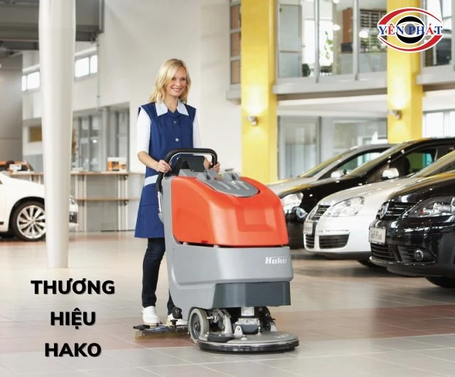 Máy chà sàn Hako thuộc thương hiệu uy tín