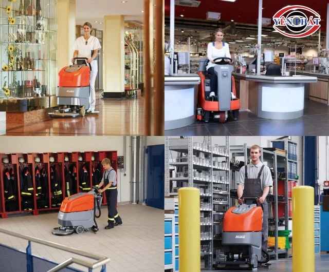 Máy chà sàn Hako được ứng dụng phổ biến